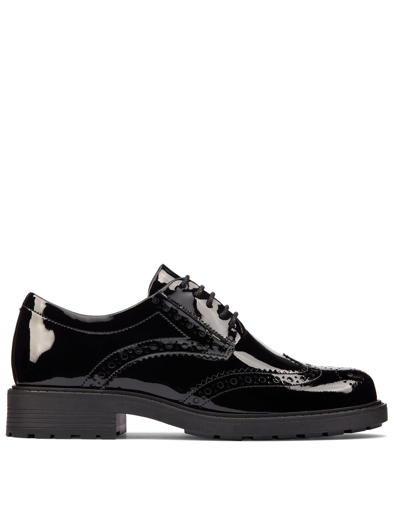 undefined Orinoco2 Limit Wide Fit Brogue - Black Patent
