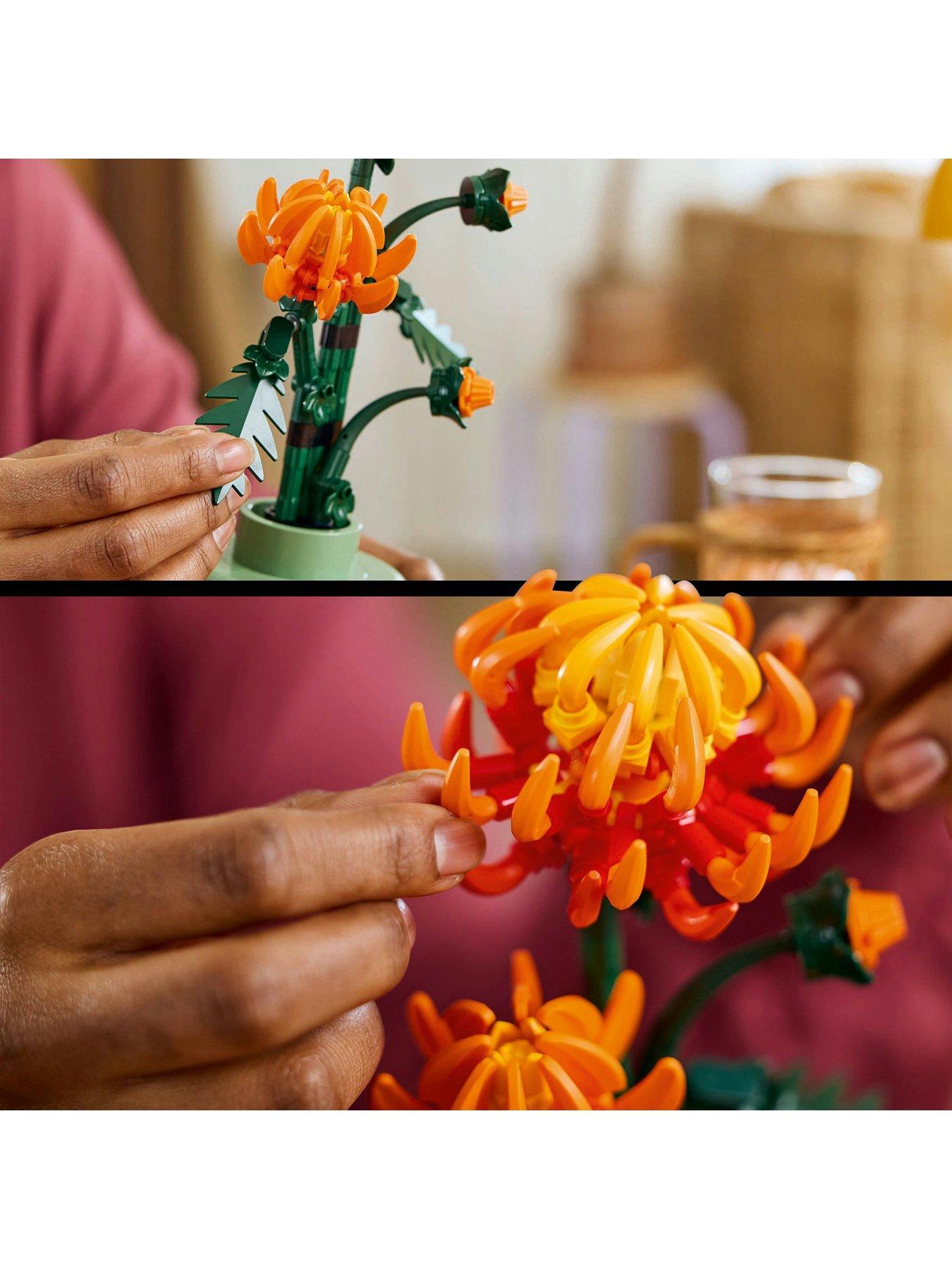 Image 3 of 8 of LEGO Botanical Chrysanthemum Flower Set for Adults 10368