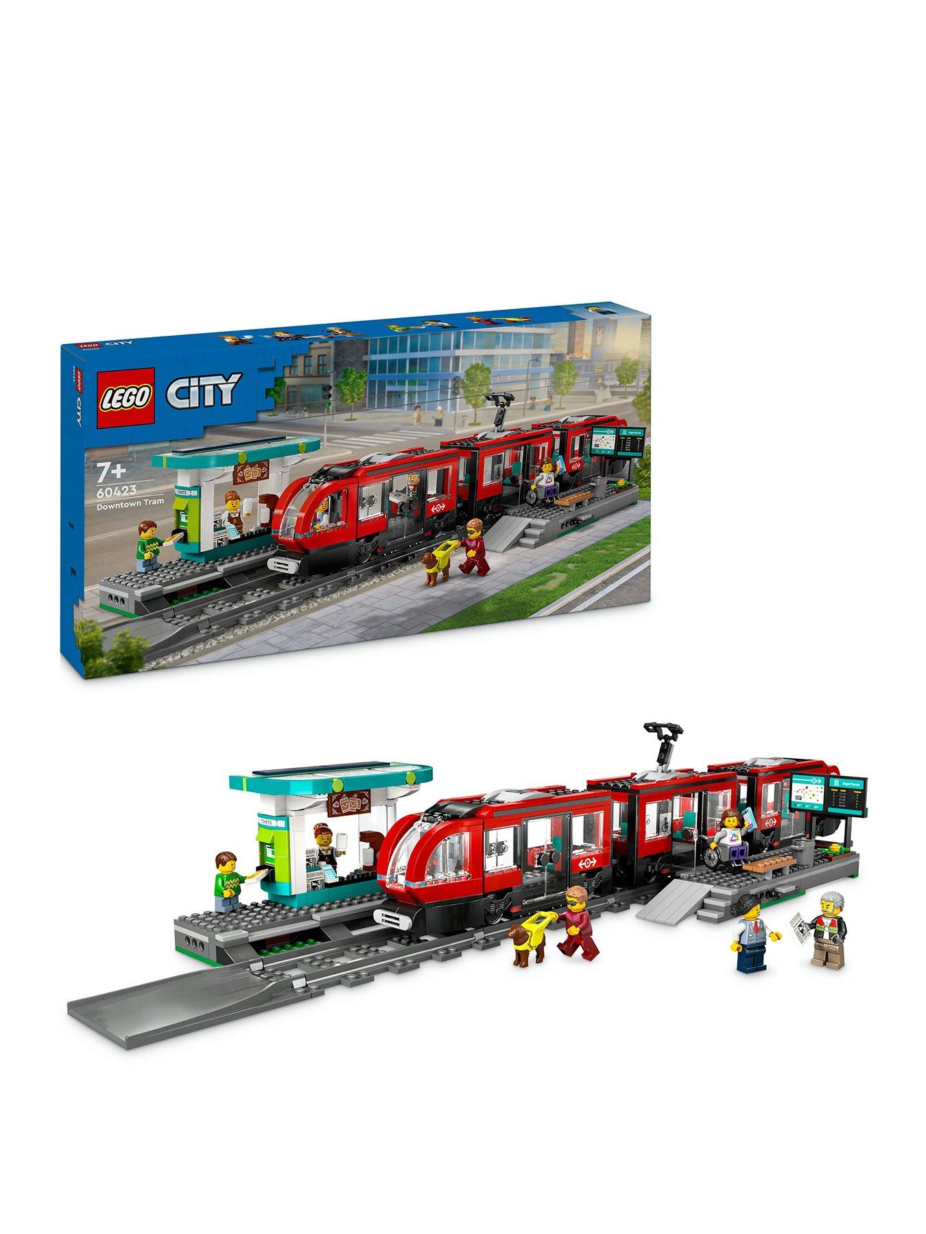 LEGO City Downtown Tram and Station Toy Set 60423