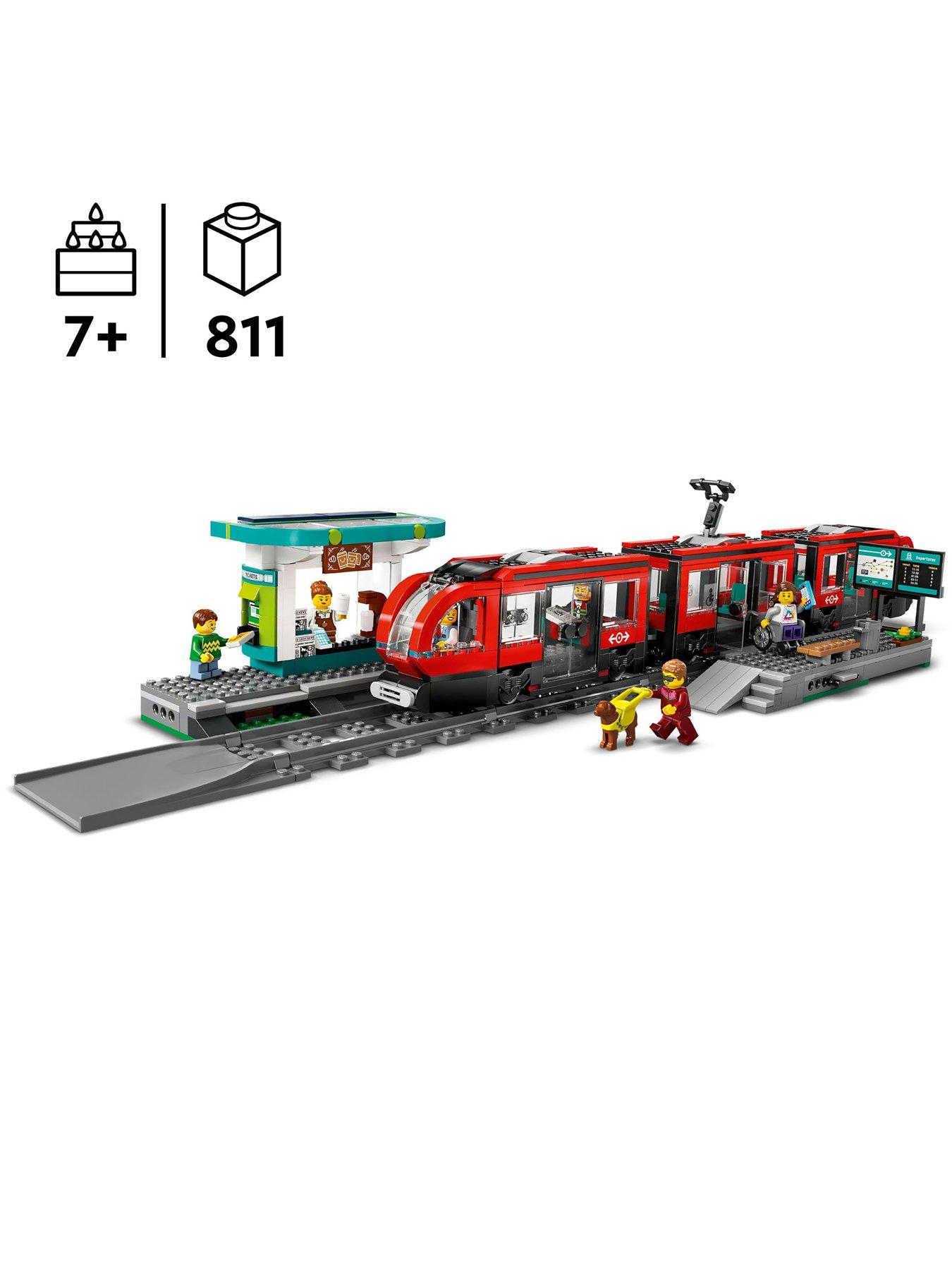 Image 2 of 8 of LEGO City Downtown Tram and Station Toy Set 60423
