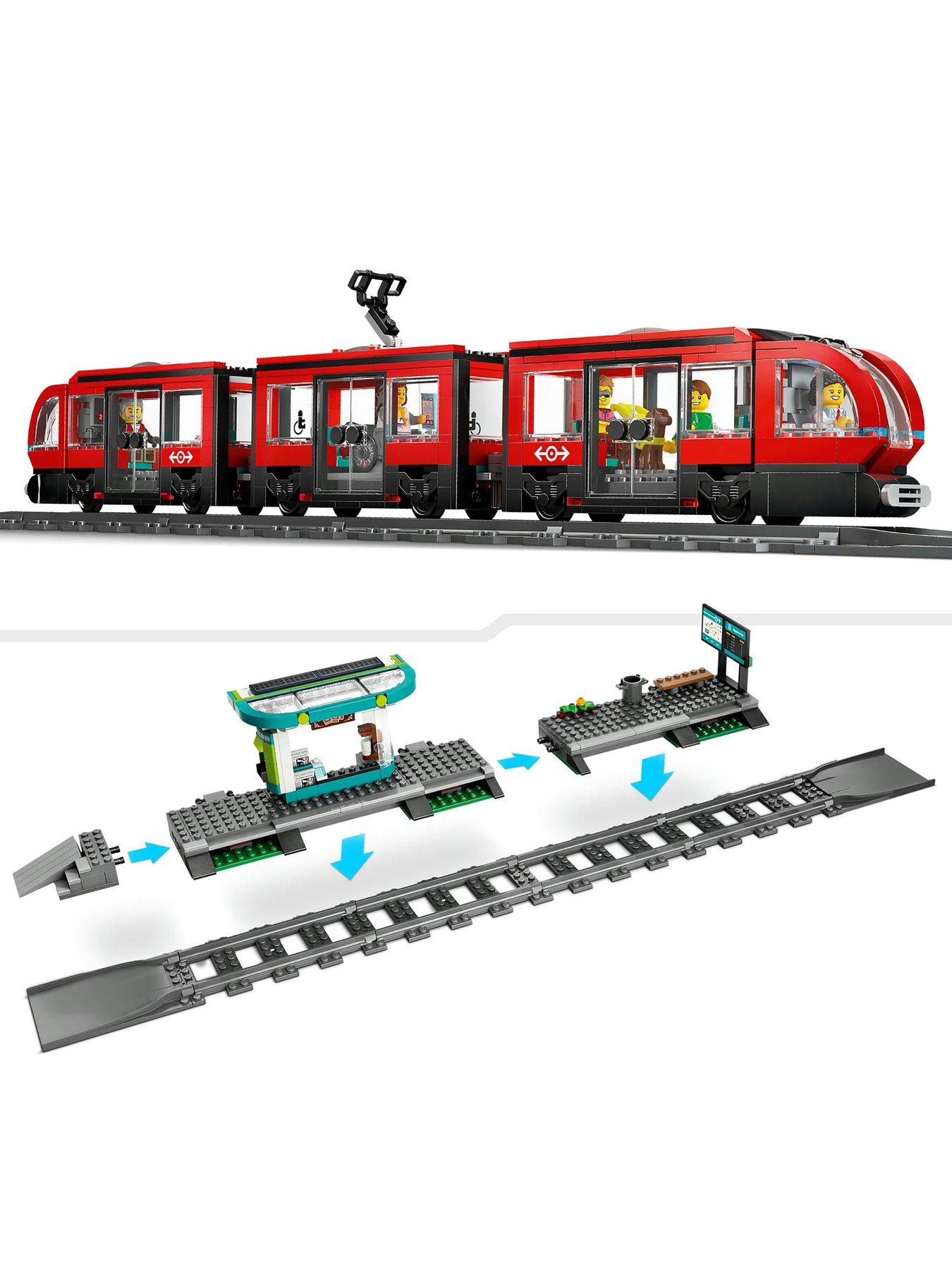 LEGO City Downtown Tram and Station Toy Set 60423 | Very.co.uk