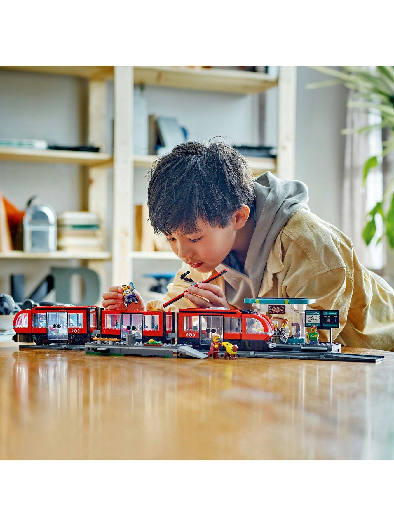 Image 6 of 8 of LEGO City Downtown Tram and Station Toy Set 60423