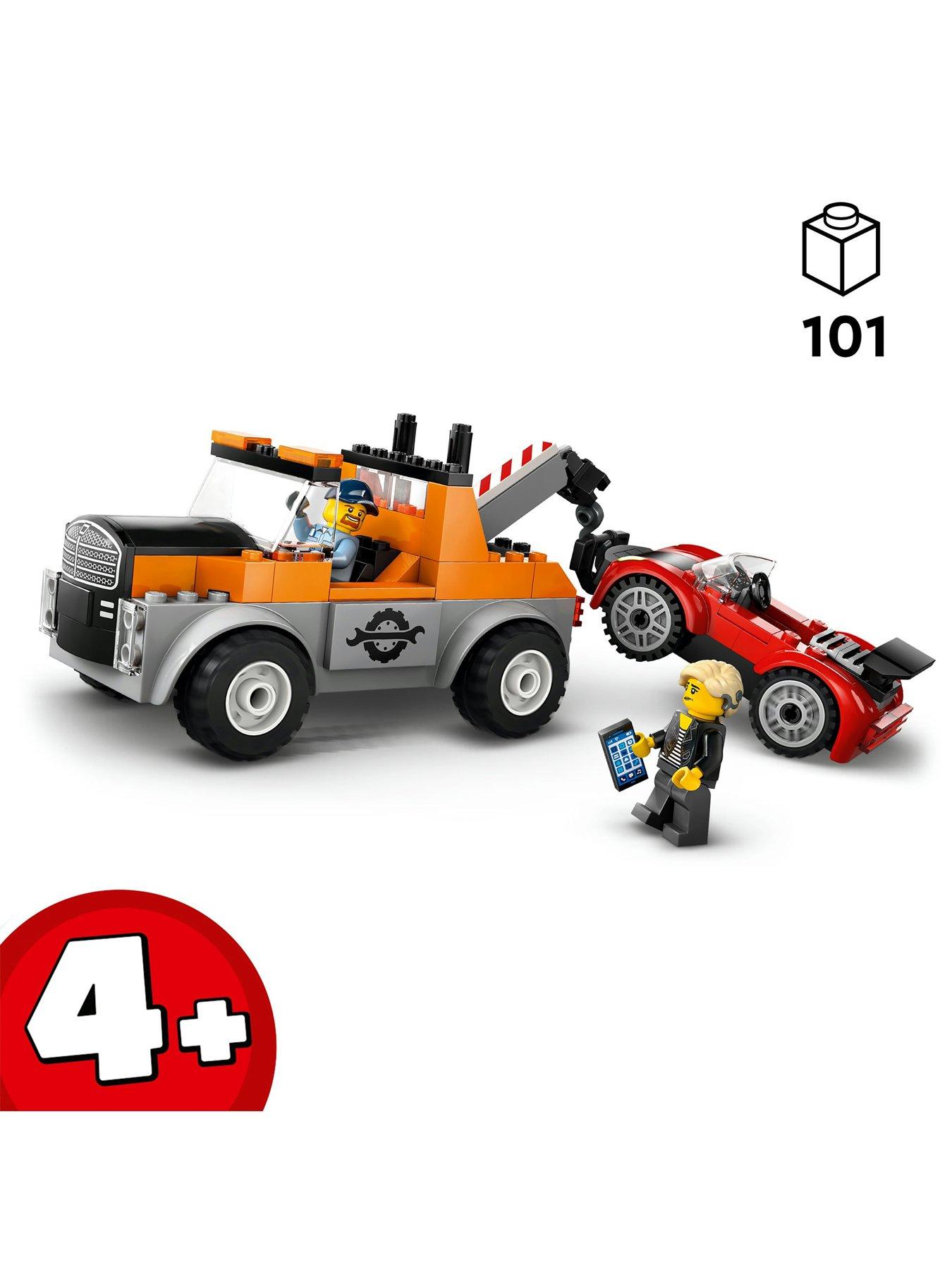 LEGO City Tow Truck and Sports Car Repair Toy 60435 | Very.co.uk