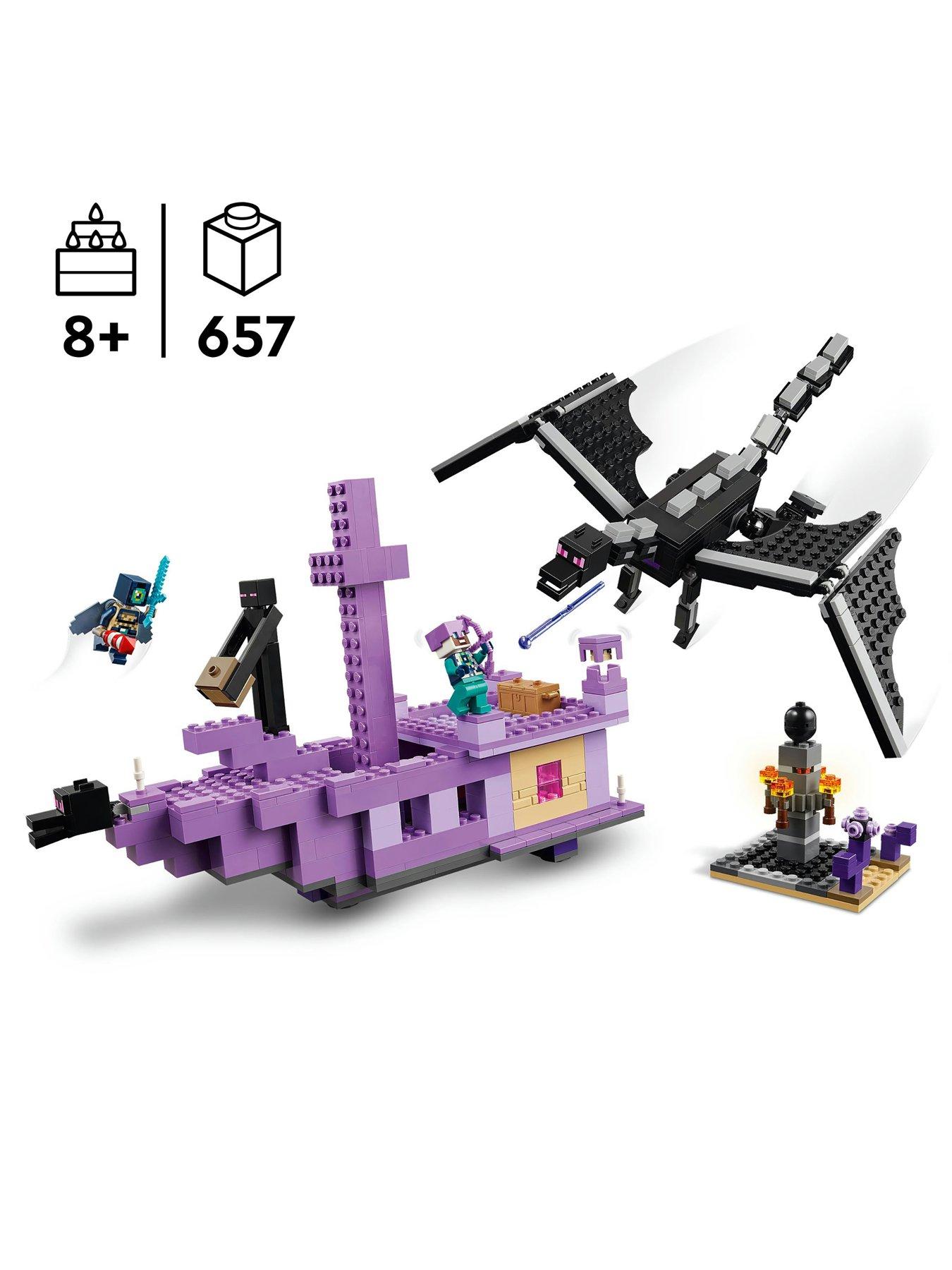 Image 2 of 8 of LEGO Minecraft The Ender Dragon and End Ship 21264