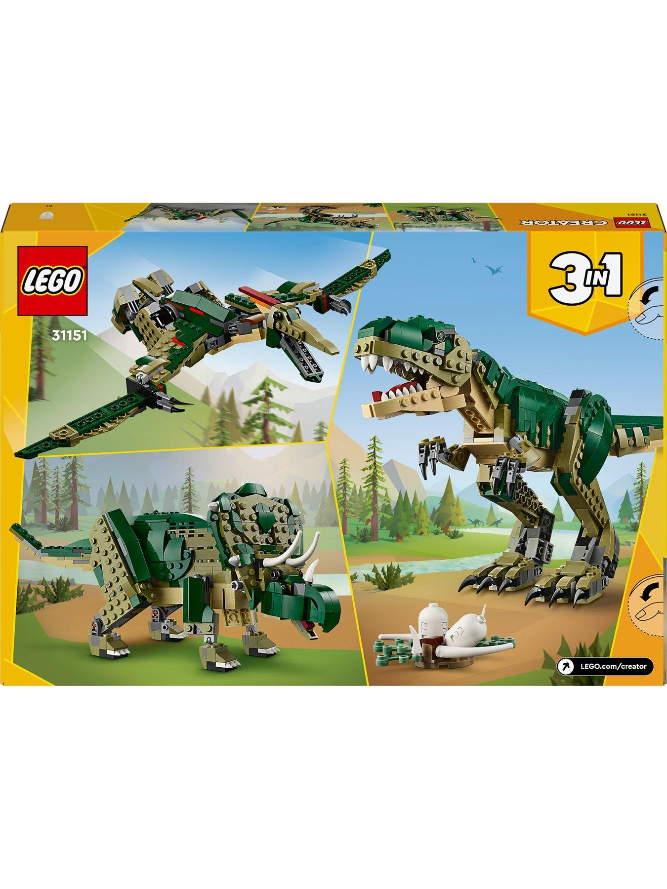 LEGO Creator 3in1 T. rex Toy Dinosaur Set 31151 Very