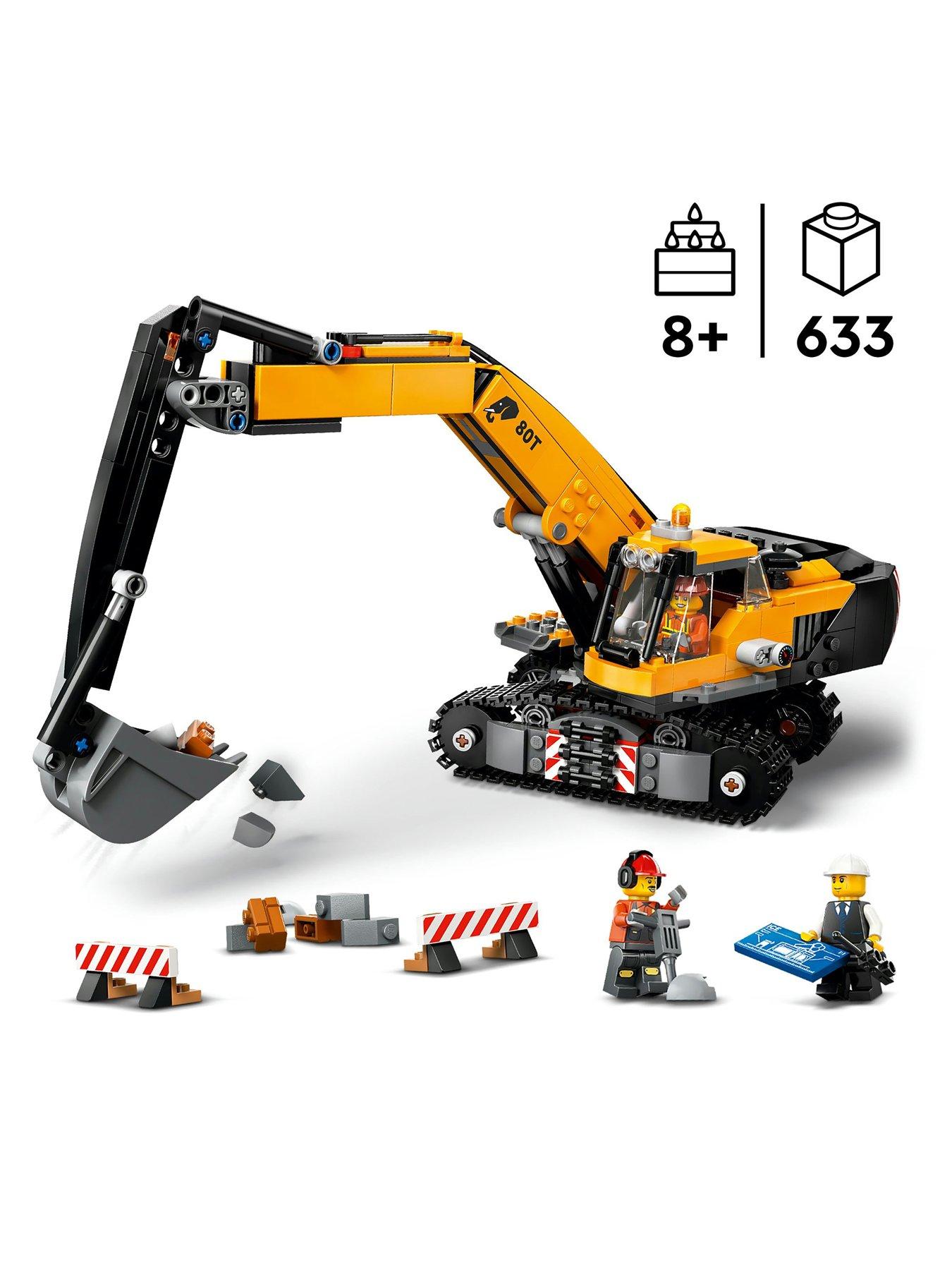 LEGO City Yellow Construction Excavator Toy 60420 | Very.co.uk