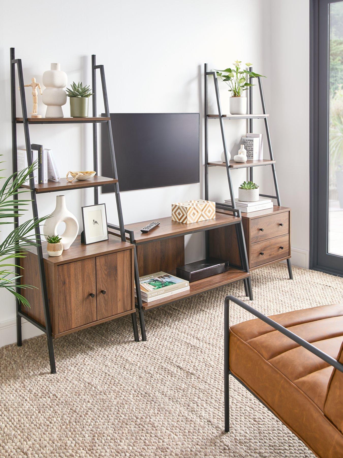 undefined Otis 3 Piece Furniture Set - 2 Door, 3 Shelf Unit + 2 Drawer, 3 Shelf unit + TV Unit - Fits up to 40 inch TV - FSC Certified