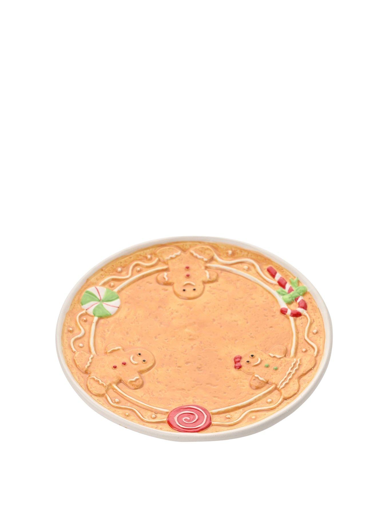 Product photograph of Very Home Gingerbread Plate from very.co.uk