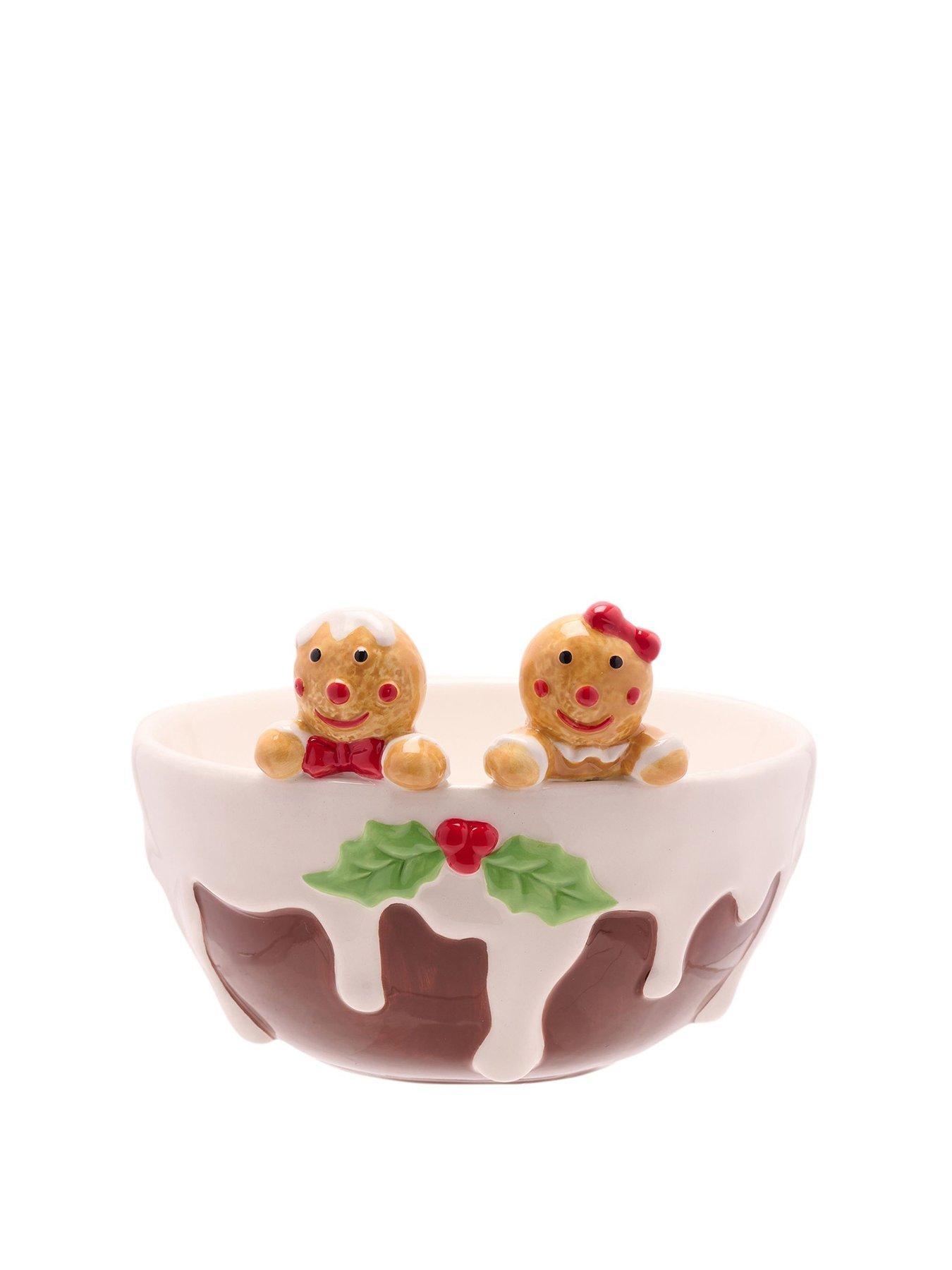 Product photograph of Very Home Gingerbread Icing Bowl from very.co.uk