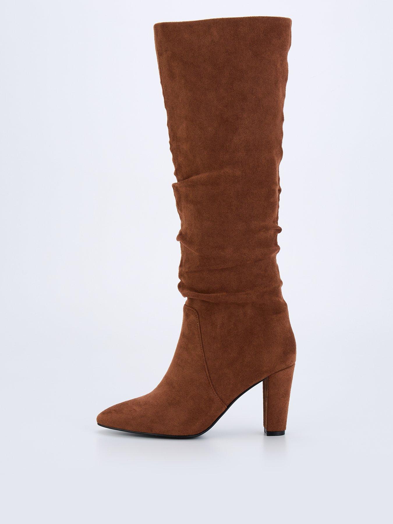 undefined Slouch Knee Boot - Tan