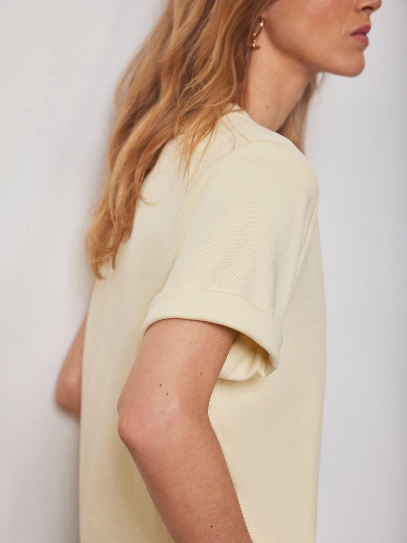Image 2 of 6 of Mint Velvet Yellow Ulitmate Cotton T-shirt