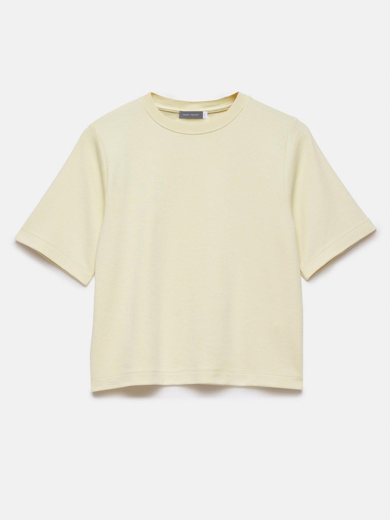 Image 5 of 6 of Mint Velvet Yellow Ulitmate Cotton T-shirt