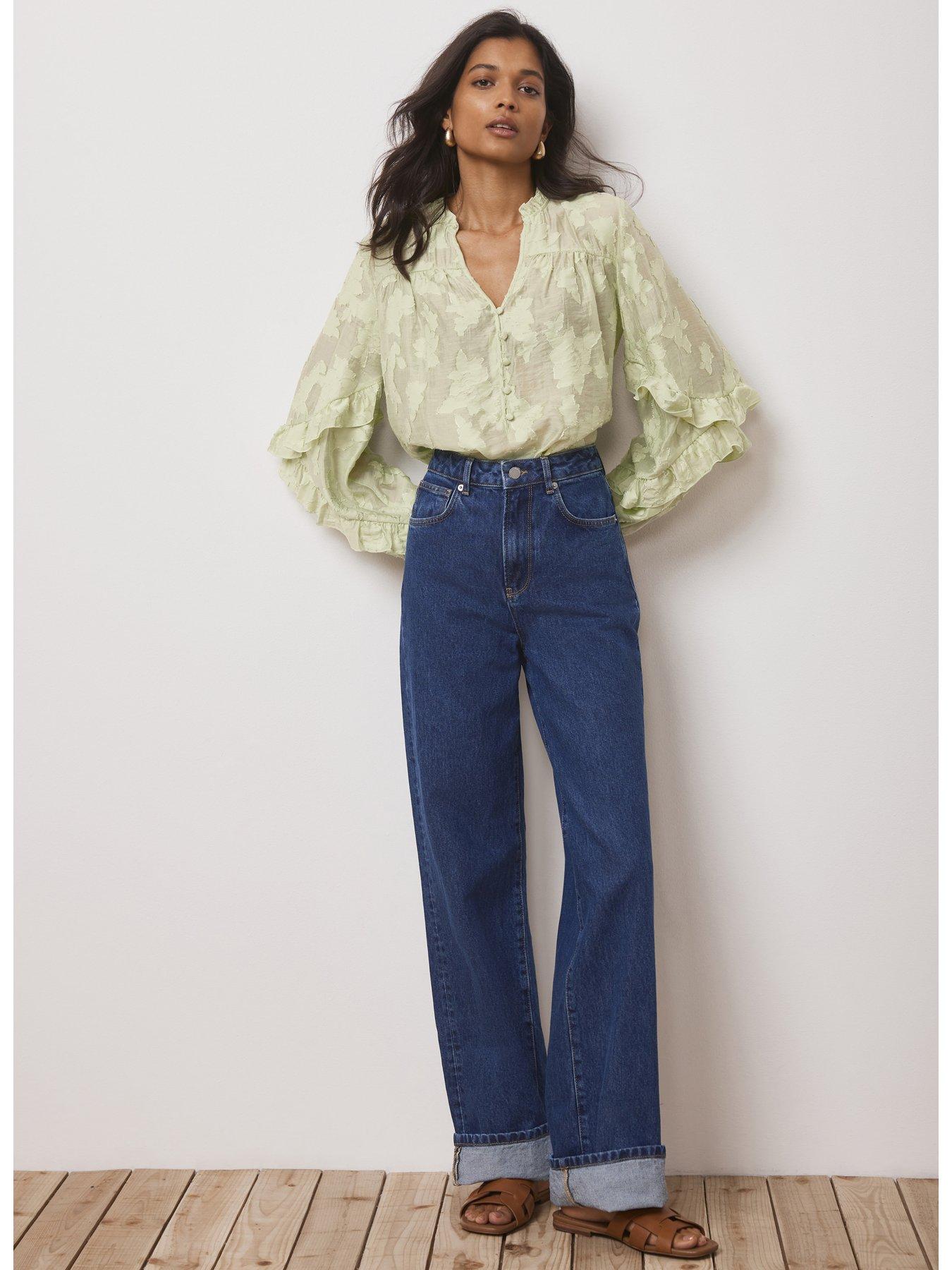 mint velvet pink floral jacquard blouse