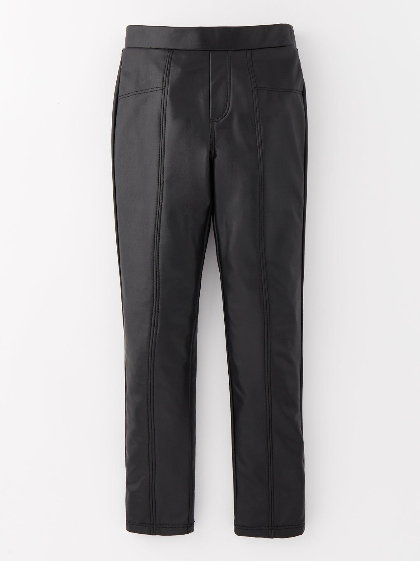 undefined Girls PU Single Legging - Black