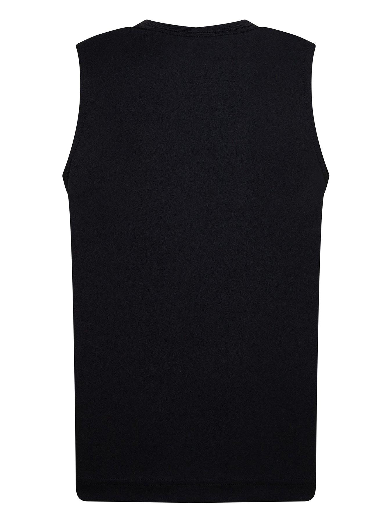 Image 2 of 4 of Nike Kids Boys Swoosh Tank - Black