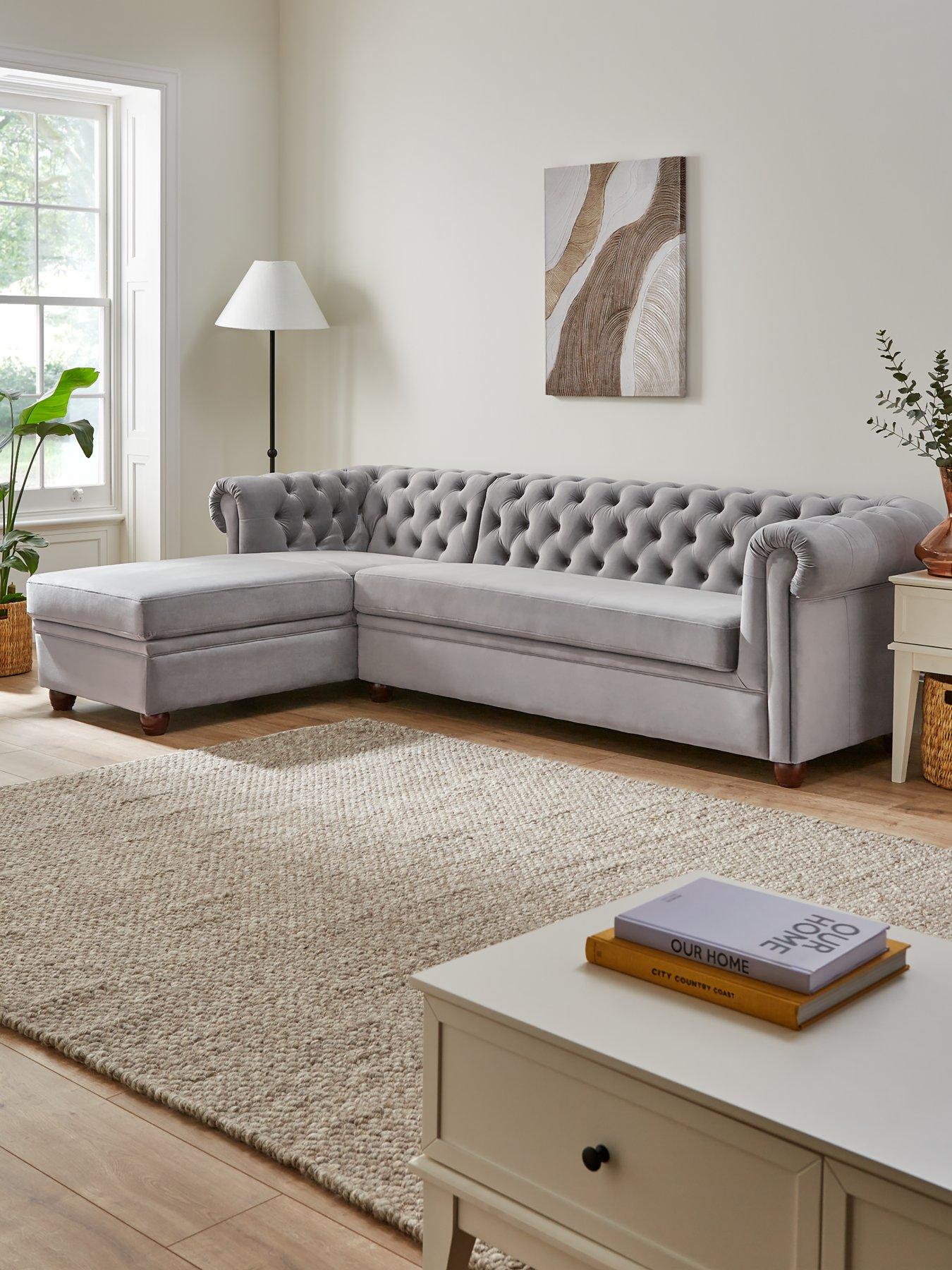 Product photograph of Very Home Chester Lh Chaise from very.co.uk