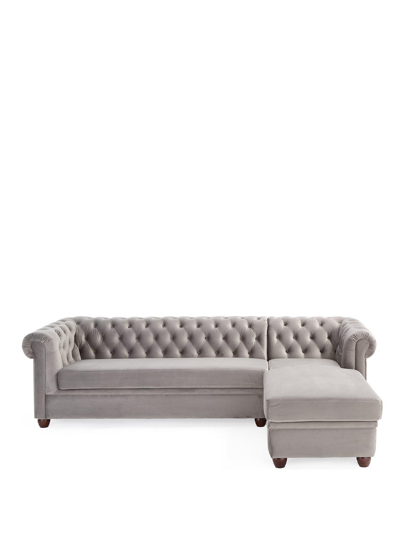 Image 2 of 7 of Very Home Chester Left Hand Fabric&nbsp;Corner&nbsp;Chaise Sofa&nbsp;- FSC Certified