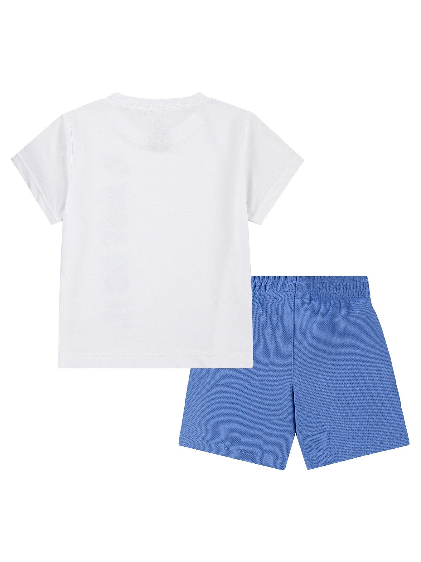 Nike Kids Boys Just Do It T-shirt And Short Set - Blue | Very.co.uk