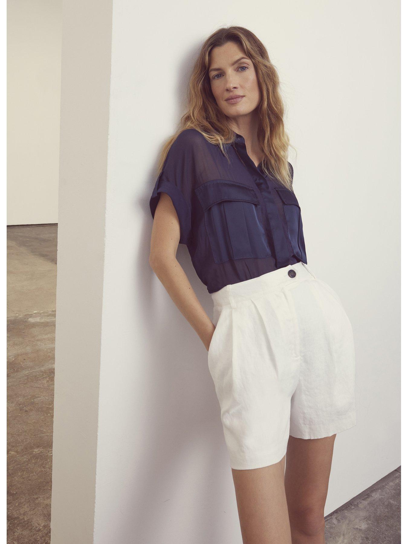 Mint Velvet Ink Utility Mix S/s Shirt | Very.co.uk