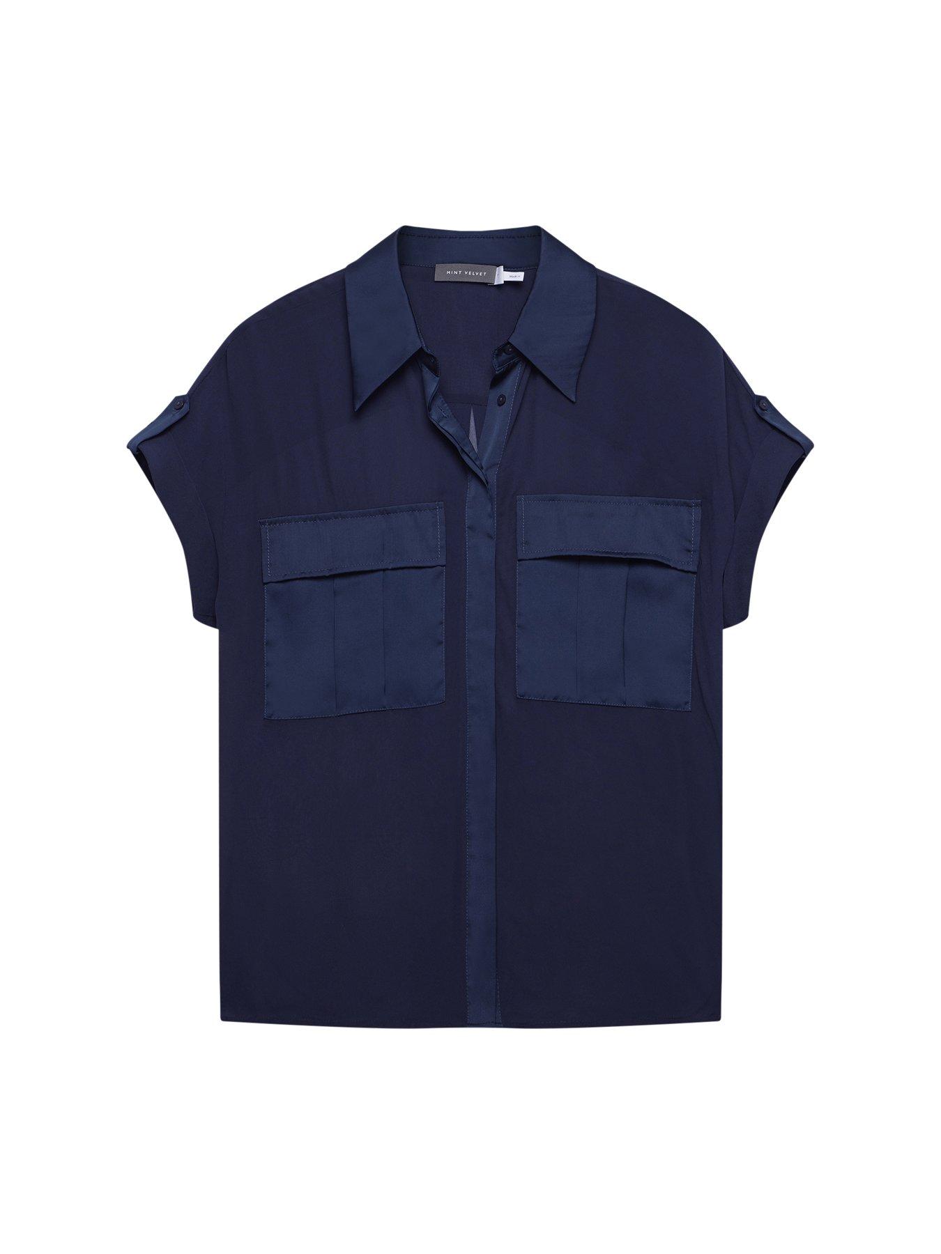 Mint Velvet Ink Utility Mix S/s Shirt | Very.co.uk 