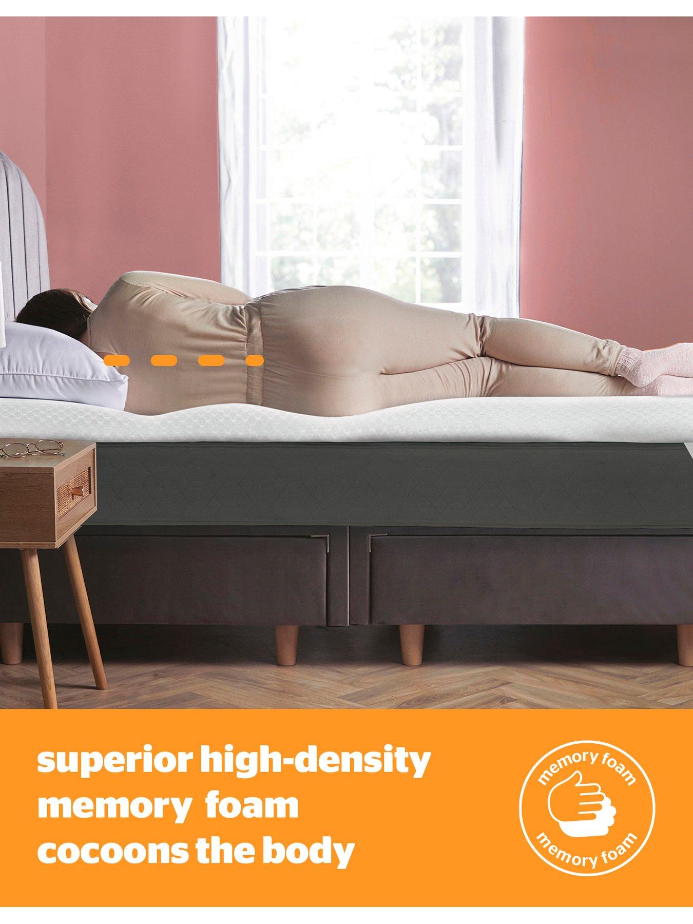 Image 3 of 7 of Silentnight Impress 2.5cm Memory Foam Mattress Topper and Firm Memory Foam Pillow Bundle