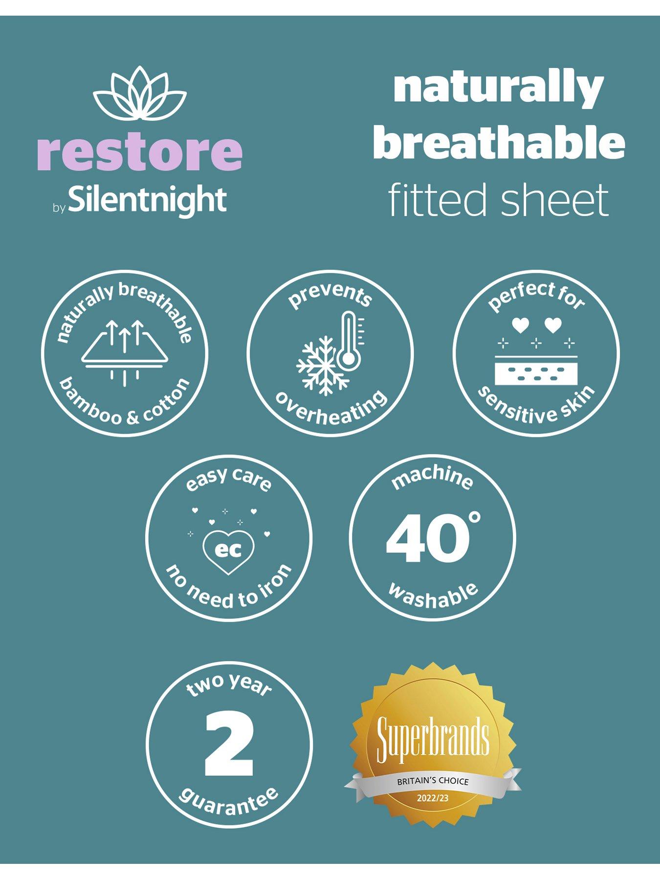 Image 7 of 7 of Silentnight Restore Cooling Fitted Sheet