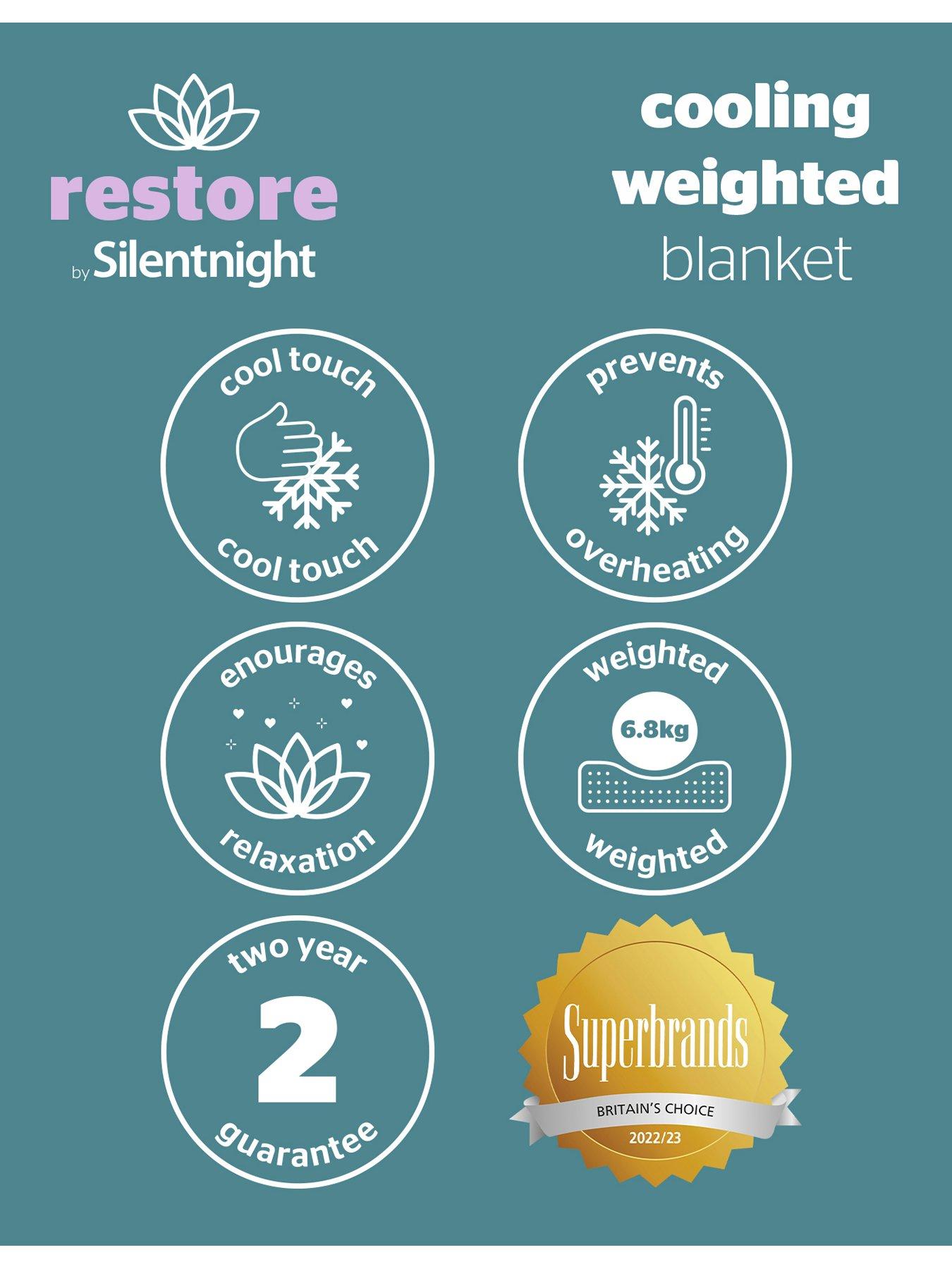 Silentnight Restore Cooling Weighted Blanket 6.8 kg Very.co.uk