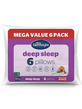 Product photograph of Silentnight Silentnight Deep Sleep Mega Value Pillow Pack - 6 Pack from very.co.uk