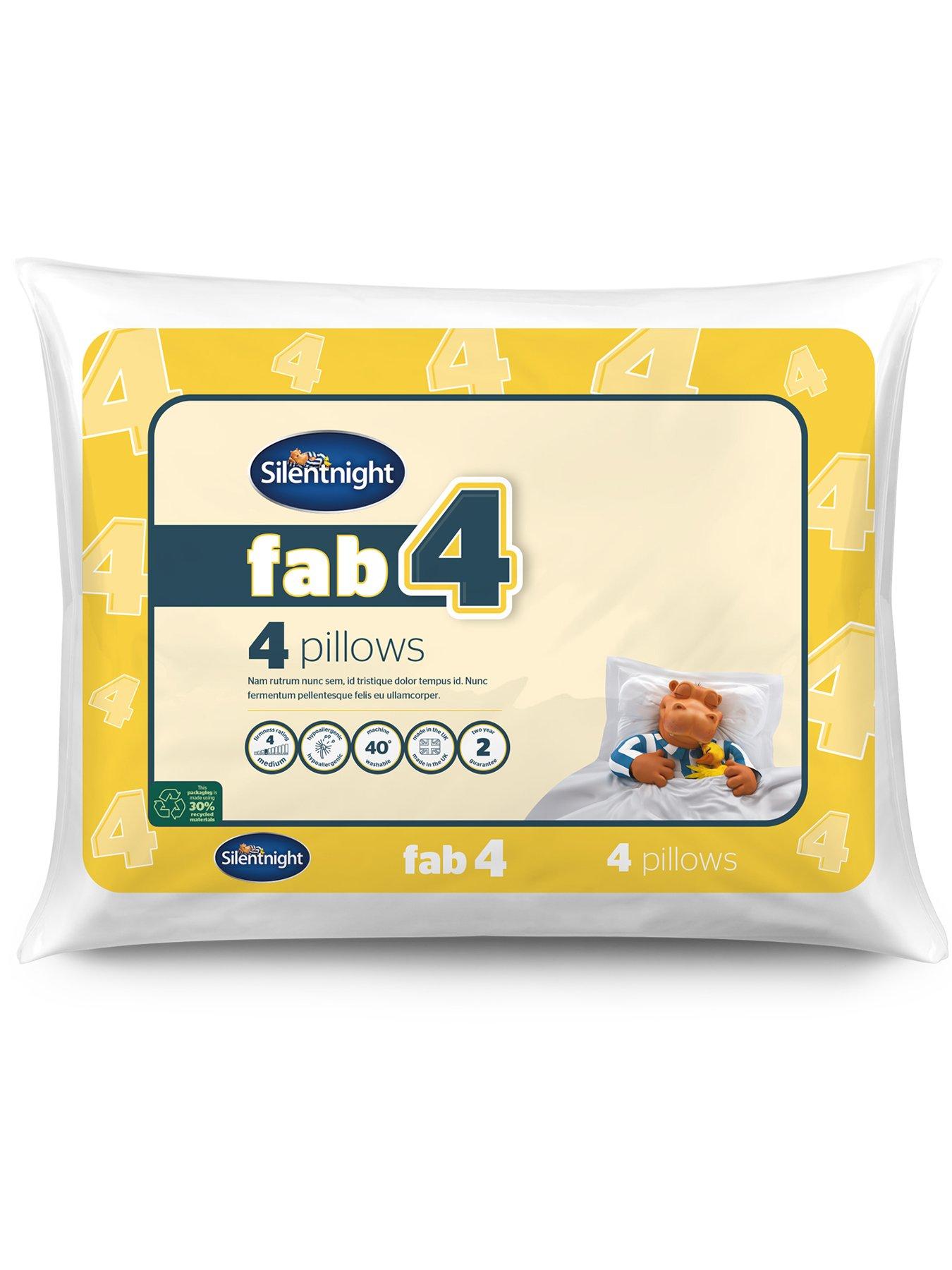 Product photograph of Silentnight Fab 4 Pillows - 4 Pack from very.co.uk