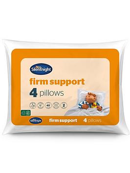 Product photograph of Silentnight Silentnight Firm Support Pillows - 4 Pack from very.co.uk