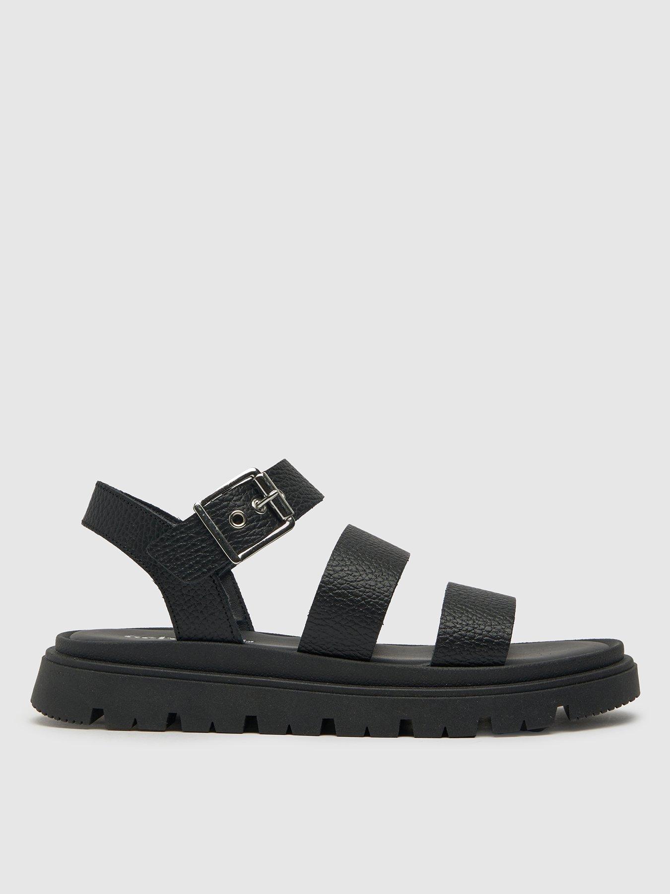 Chunky sandals black best sale