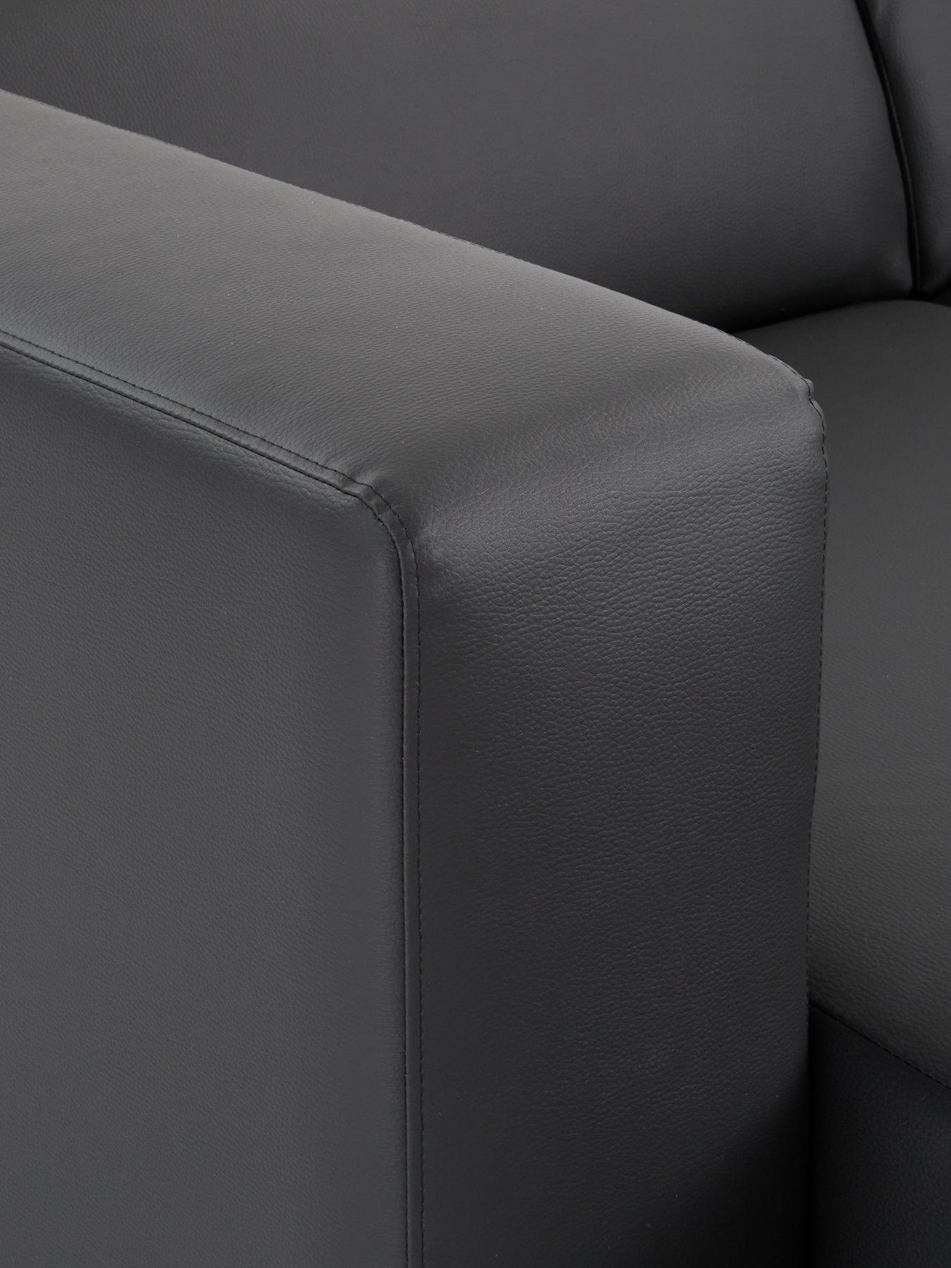 Image 5 of 7 of The Very Collection Clarke Left Hand Corner Faux Leather Chaise Sofa