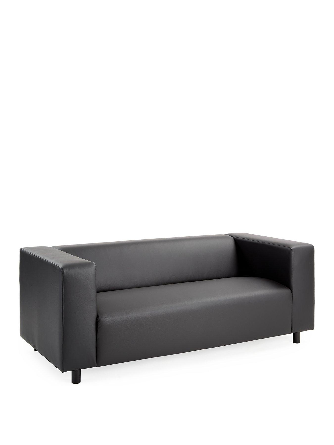 Very Home Clarke 3 Seater Faux Leather Sofa Very