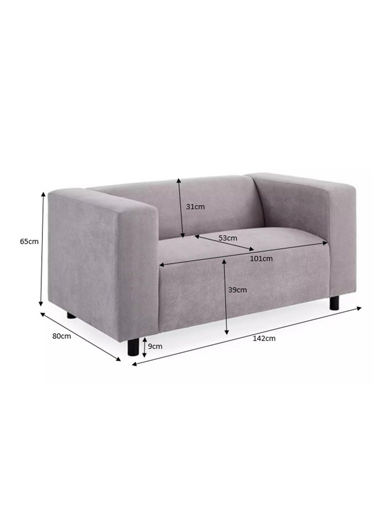 Image 7 of 7 of Very Home Clarke 2 Seater Faux Leather Sofa