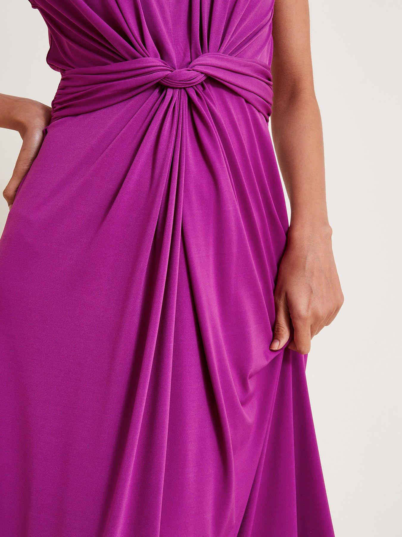 Image 5 of 6 of Monsoon Jaya Jersey Maxi Dress - Purple