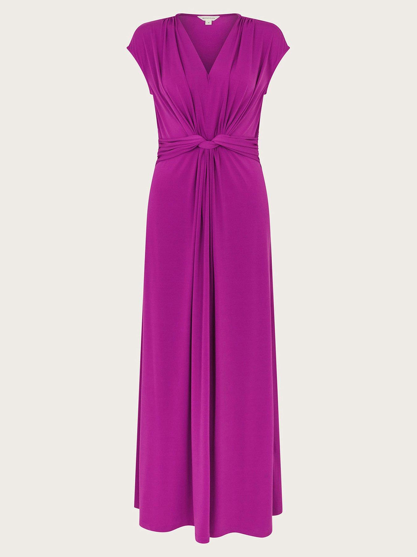 Image 6 of 6 of Monsoon Jaya Jersey Maxi Dress - Purple