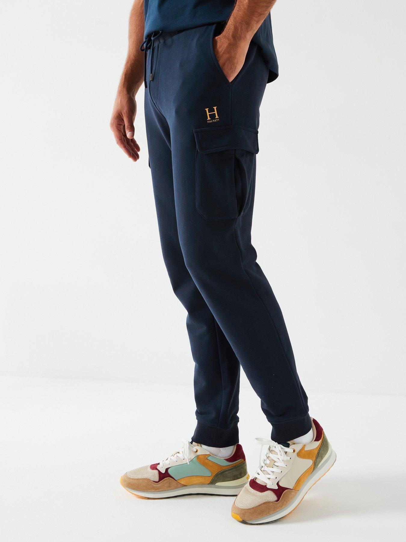 Hackett Heritage H Cargo Joggers - Navy, Navy, Size S, Men