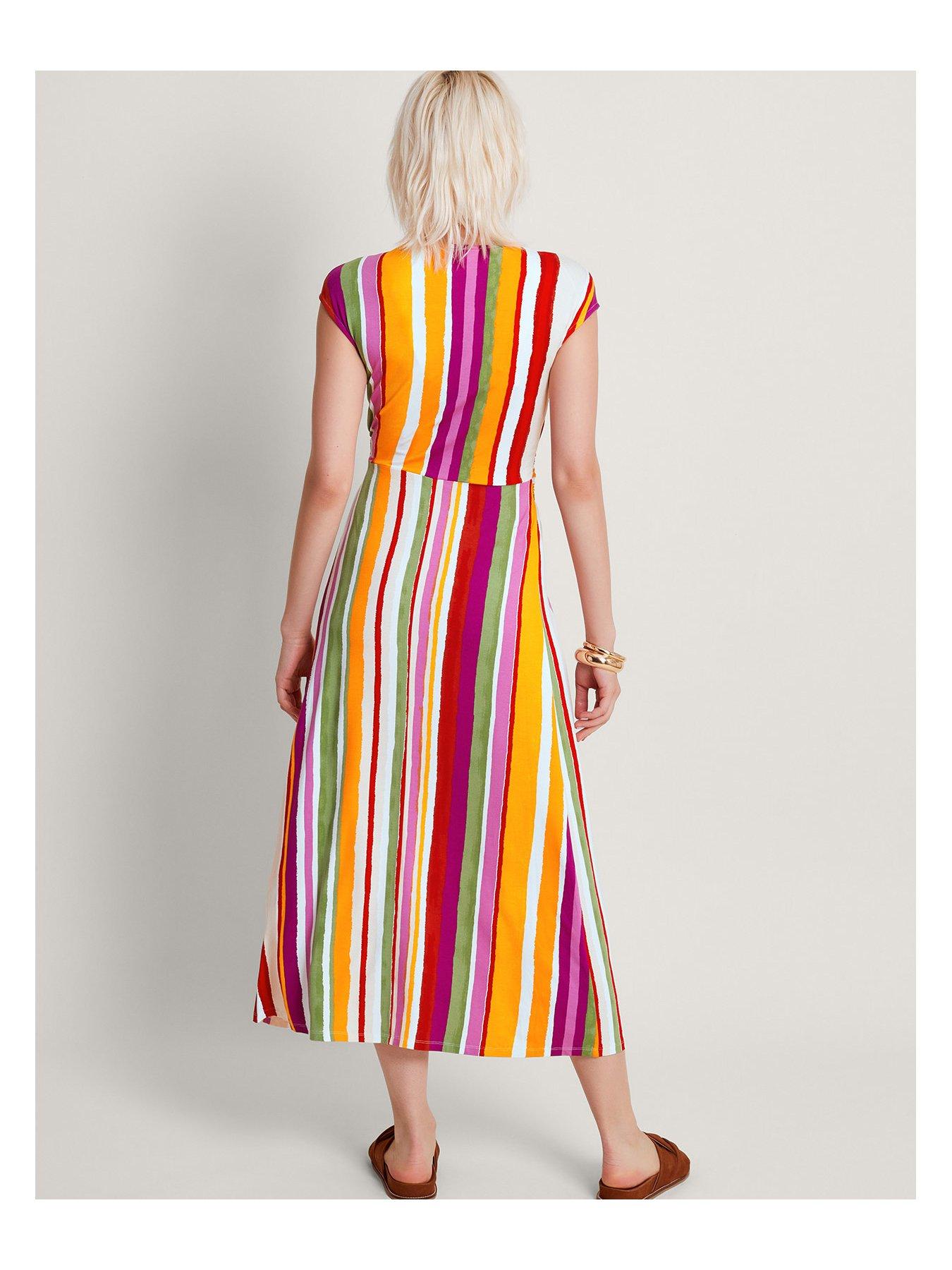 Elise Stripe Maxi Dress Multi