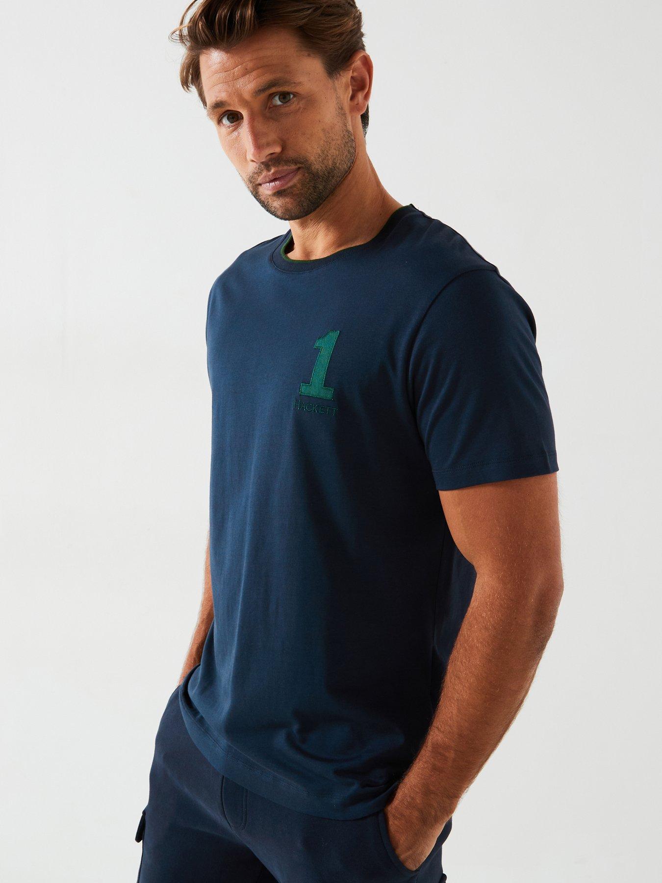 Image 1 of 5 of Hackett Heritage Number T-Shirt - Navy
