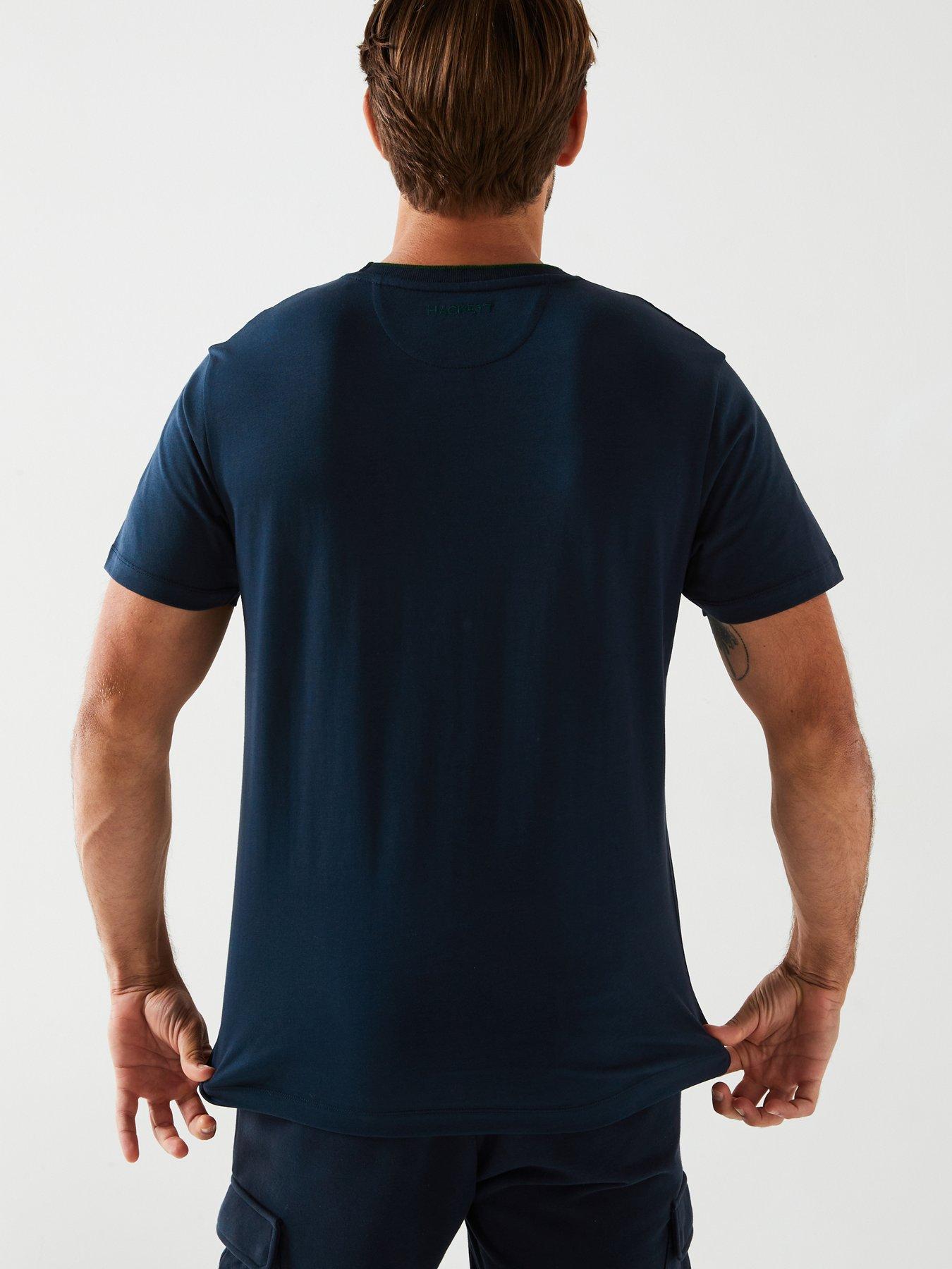 Image 2 of 5 of Hackett Heritage Number T-Shirt - Navy