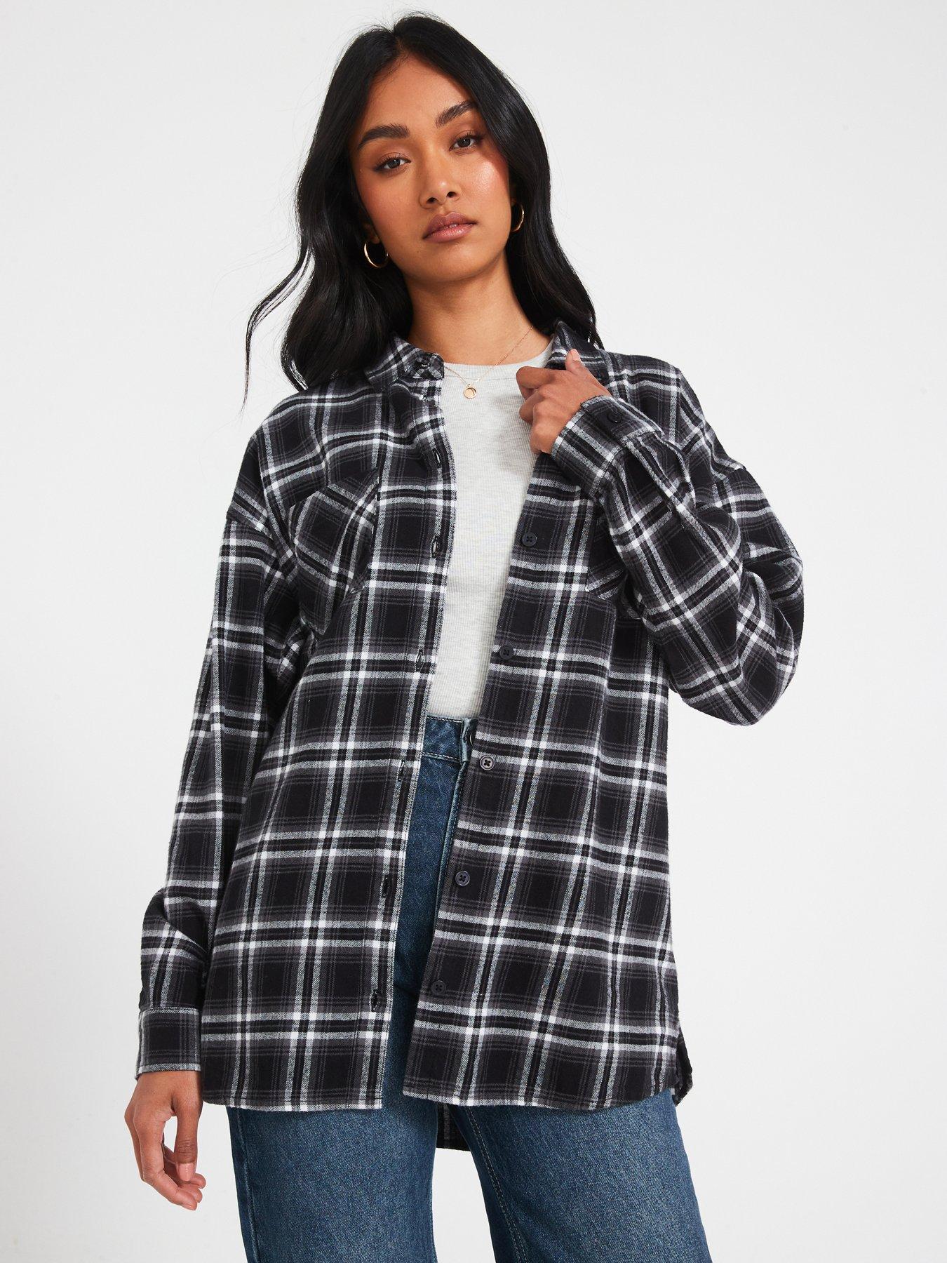 Everyday Check Shirt Black/White Very