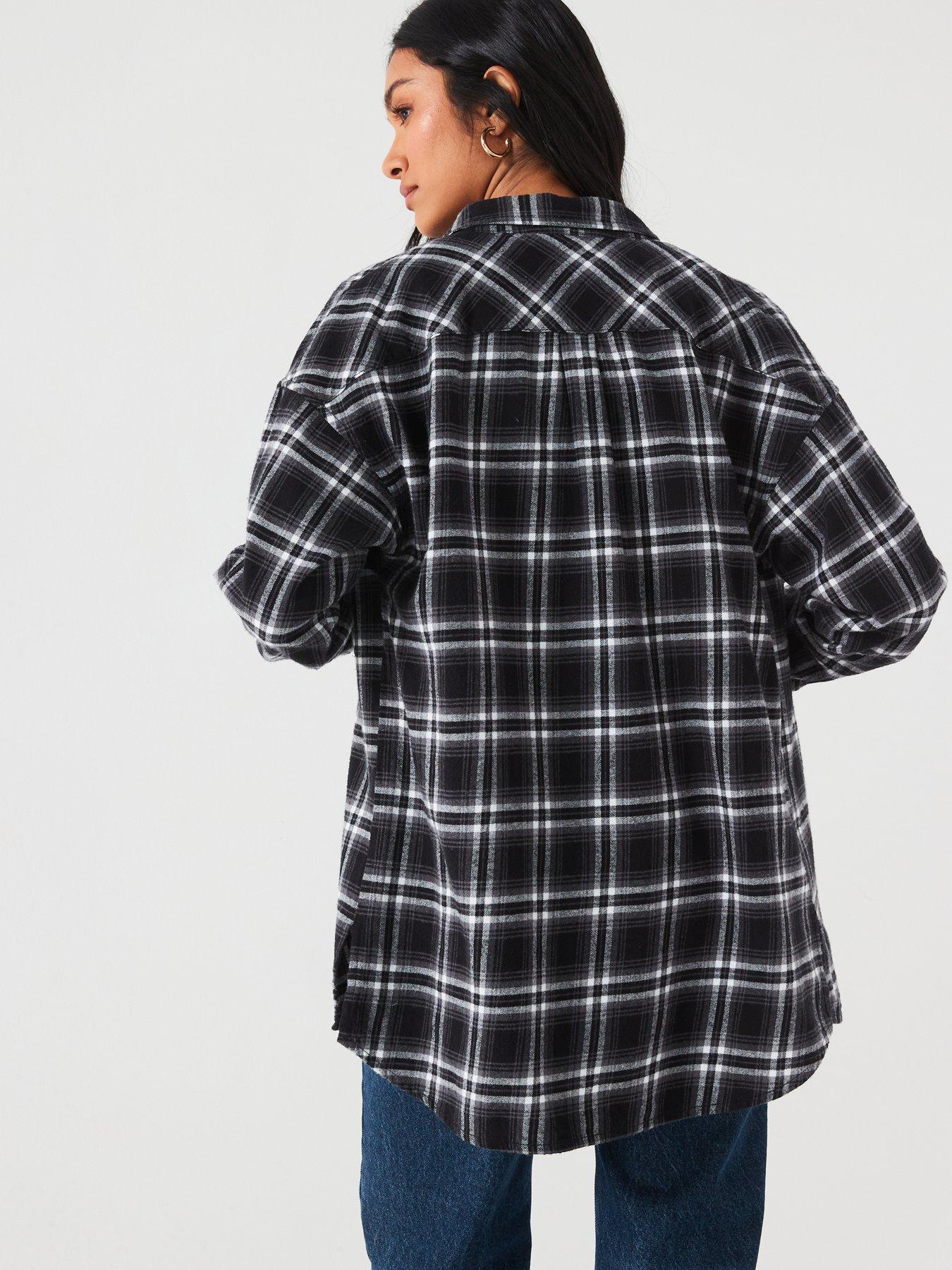 Image 2 of 6 of Everyday Check Shirt - Black/White