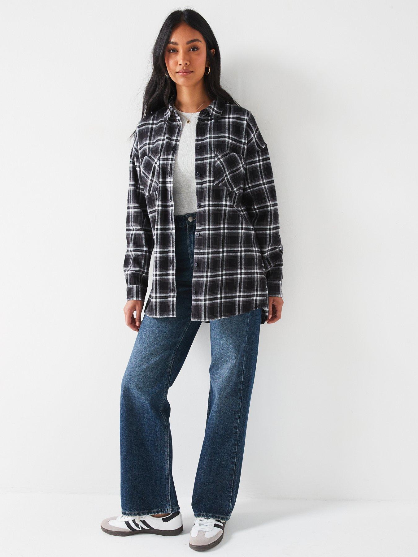 Everyday Check Shirt Black/White Very