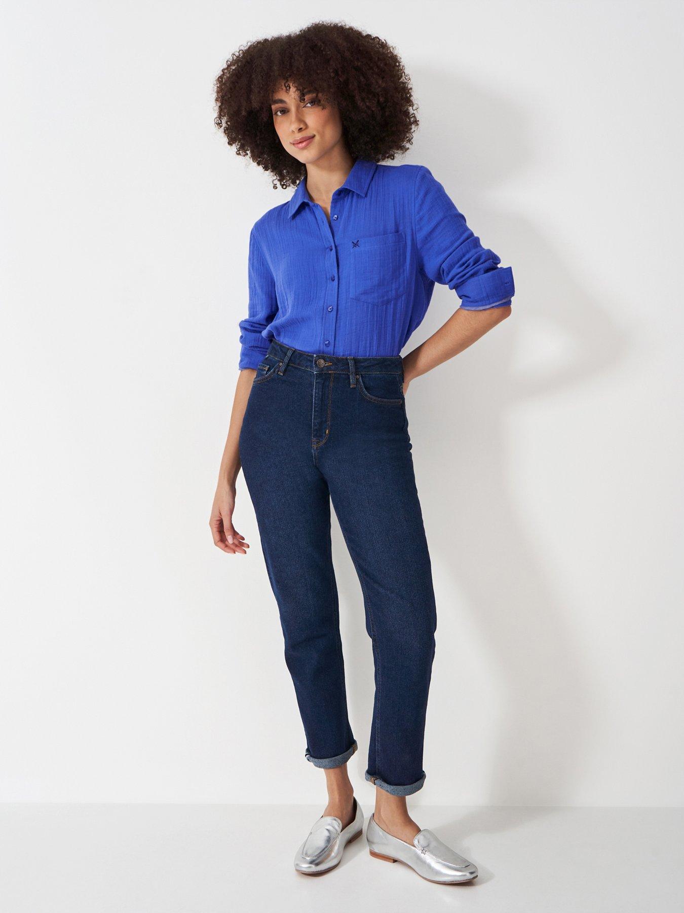Image 4 of 6 of Crew Clothing Relaxed Harlie Shirt - Blue