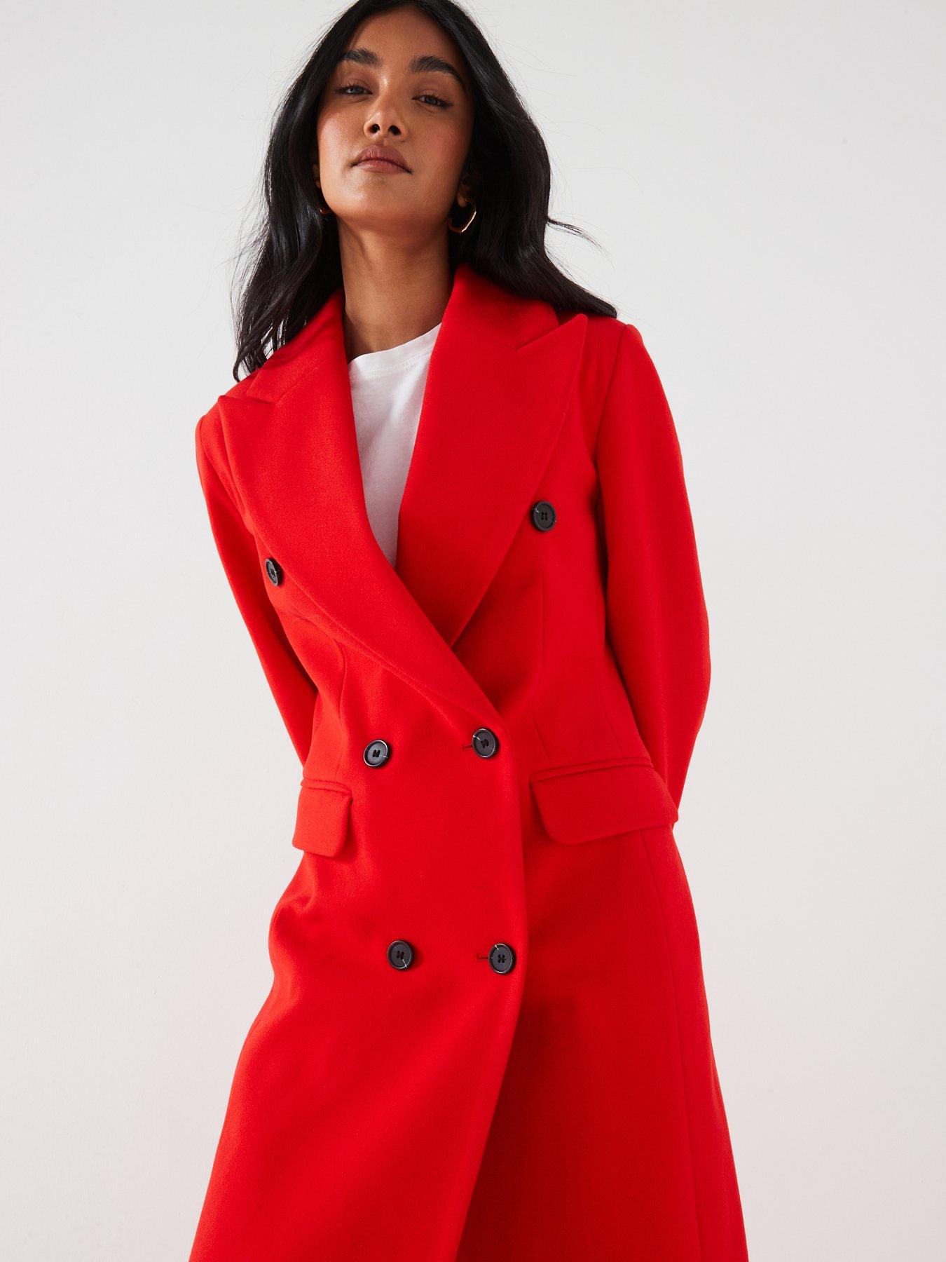 Very red coat sales