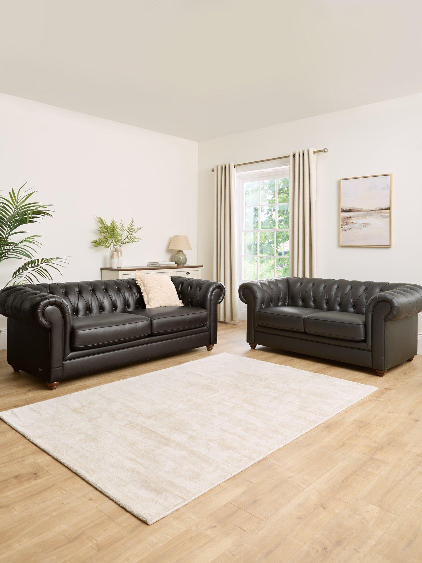 undefined New Bakerfield 3 + 2 Seater Leather/Faux Leather Sofa Set (Buy  &  SAVE!)