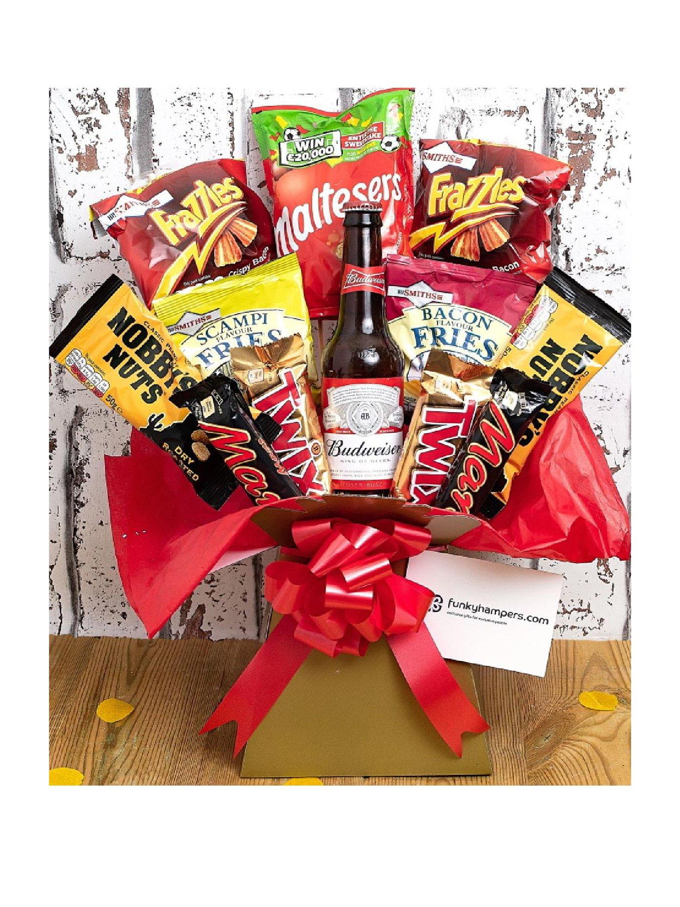Product photograph of The Beer And Bar Snacks Bouquet from very.co.uk