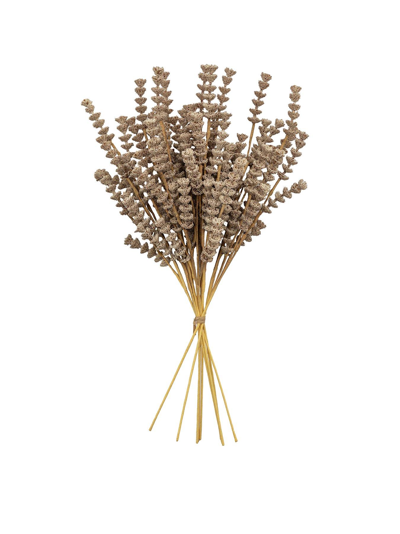 Product photograph of Gallery Artificial Dried Grey Mini Berry Spray Bundle Ndash 9 Stems from very.co.uk