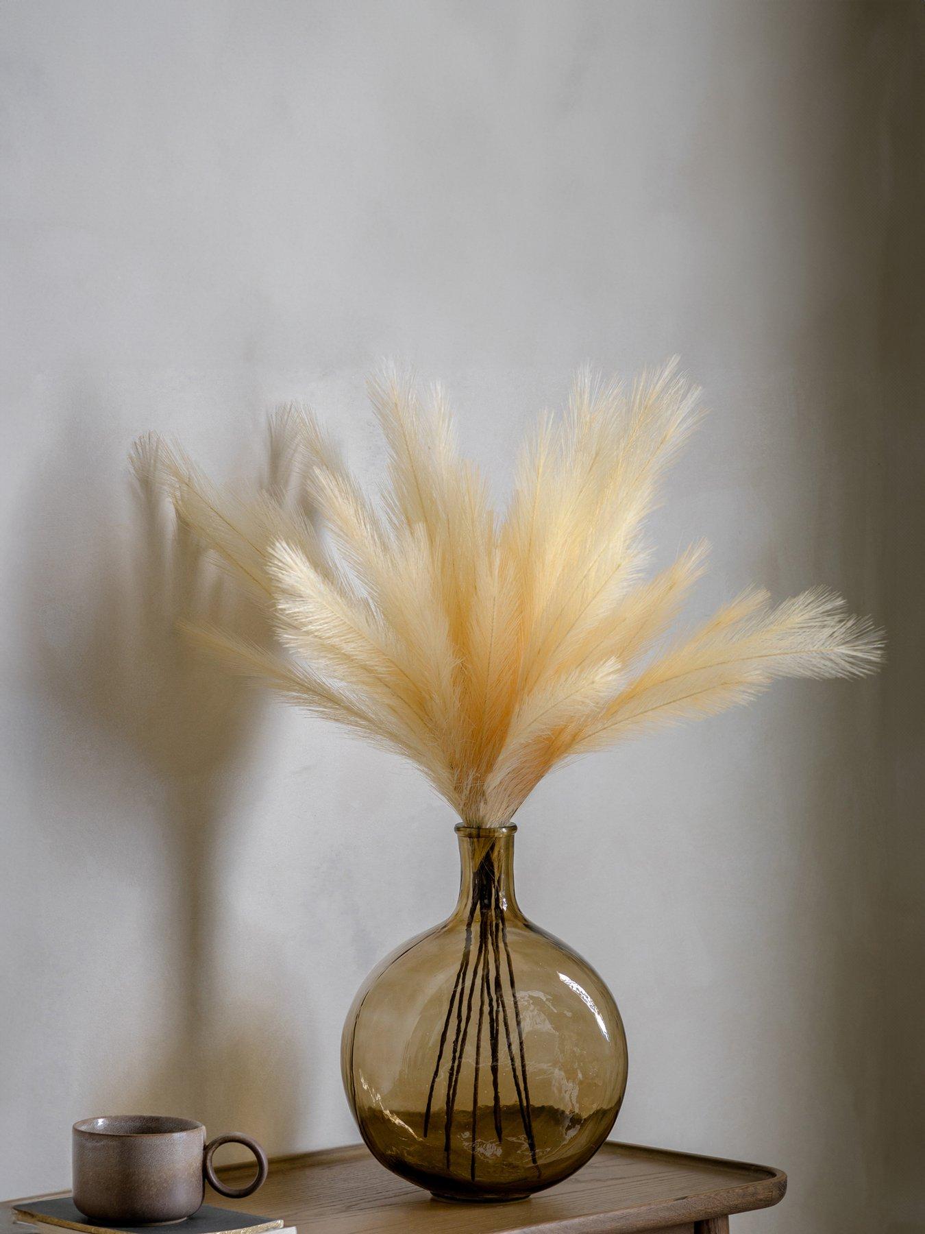 Product photograph of Gallery Artificial Natural Feathered Spray Bundle Ndash 6 Stems from very.co.uk