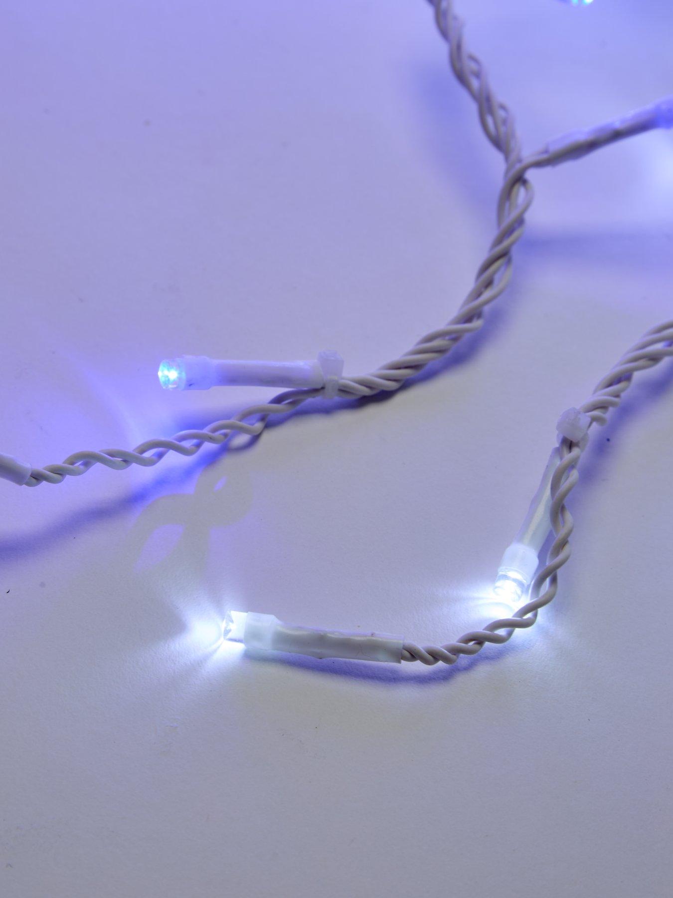 Image 4 of 6 of Festive 960 Blue/White LED&nbsp;Snowing Icicle Outdoor Christmas Lights
